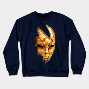 Carnival Mask in gold Crewneck Sweatshirt